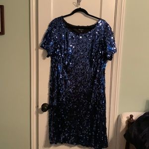 I. N. Studio Woman’s 20W Blue Sequin Dress